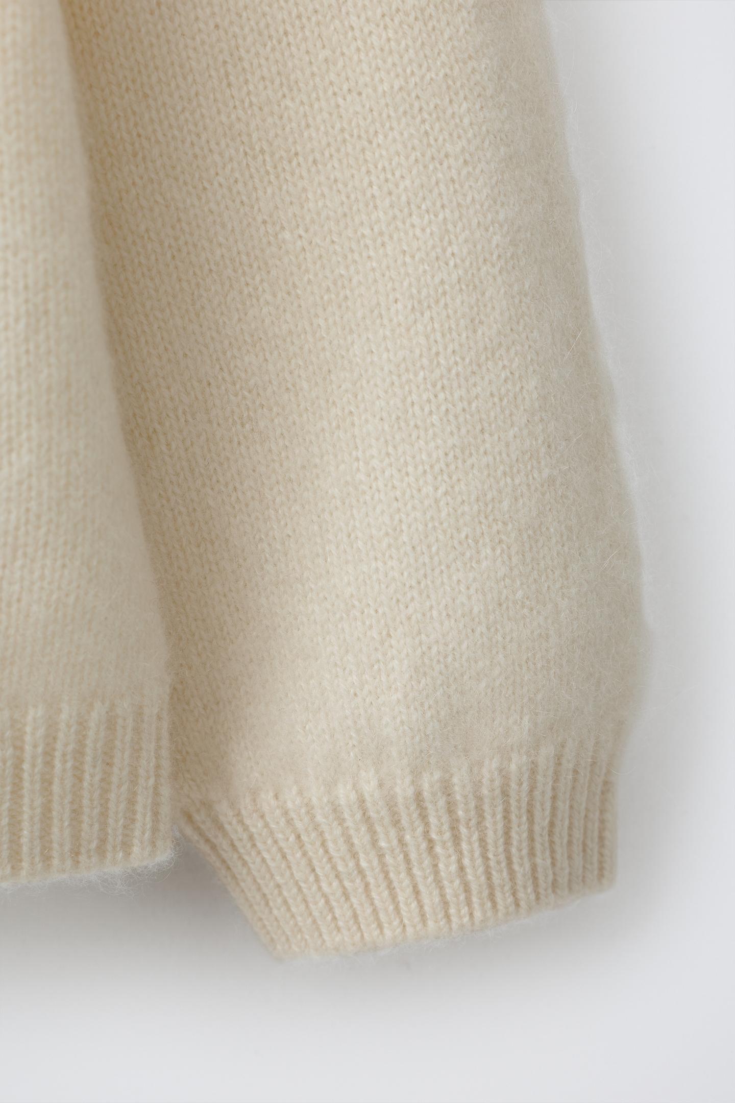 Детский свитер Zara Timeless - 100% Cashmere, цвет: Экрю — фото 8