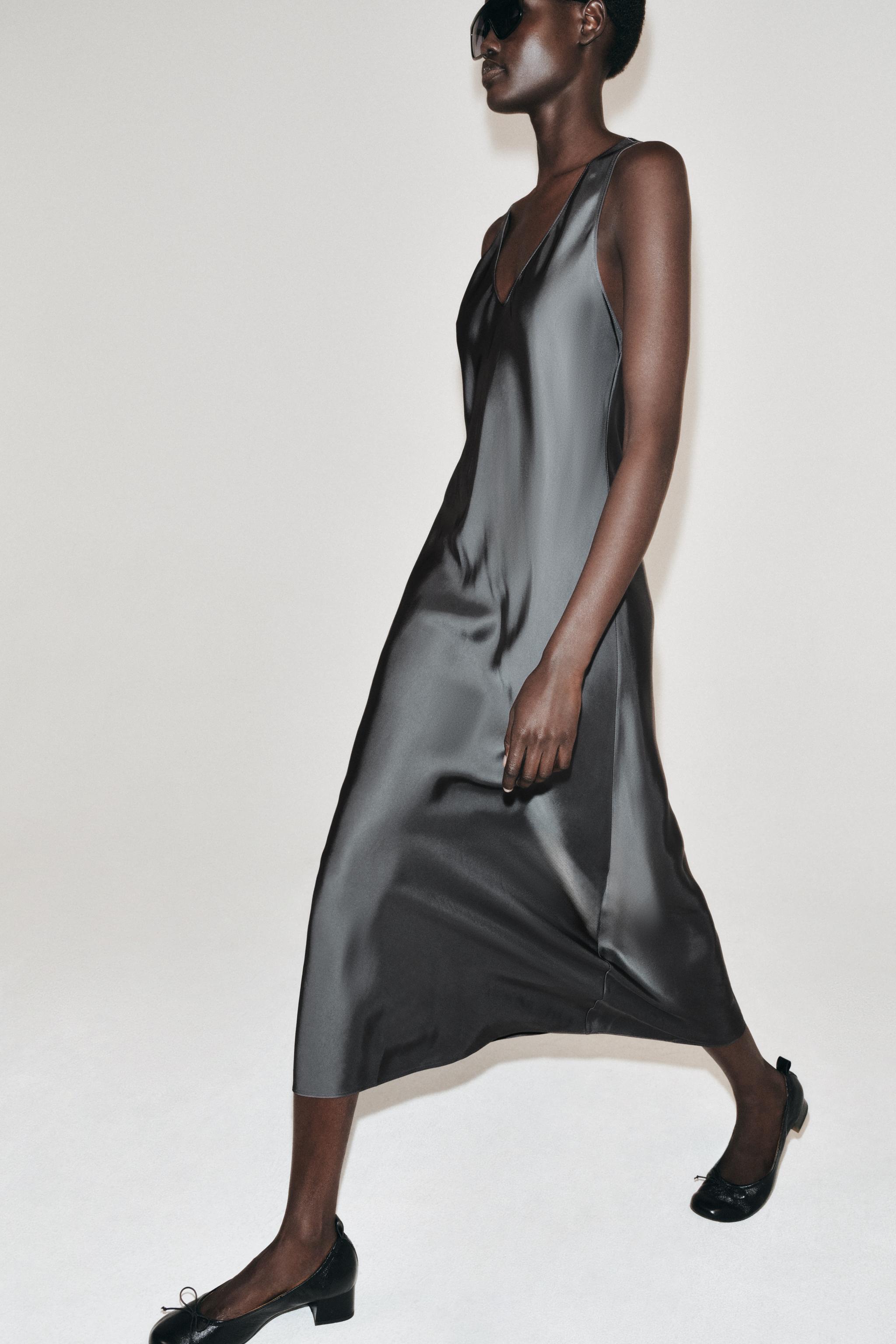 ZW COLLECTION LONG SATIN DRESS