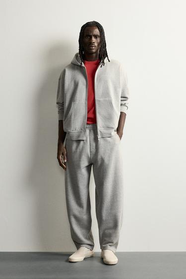 BASIC BALLOON FIT JOGGERS - Grey marl by Zara