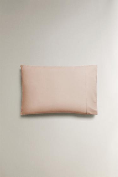 PERCALE PILLOWCASE (300 THREAD COUNT) - Pink by Zara - Image 3