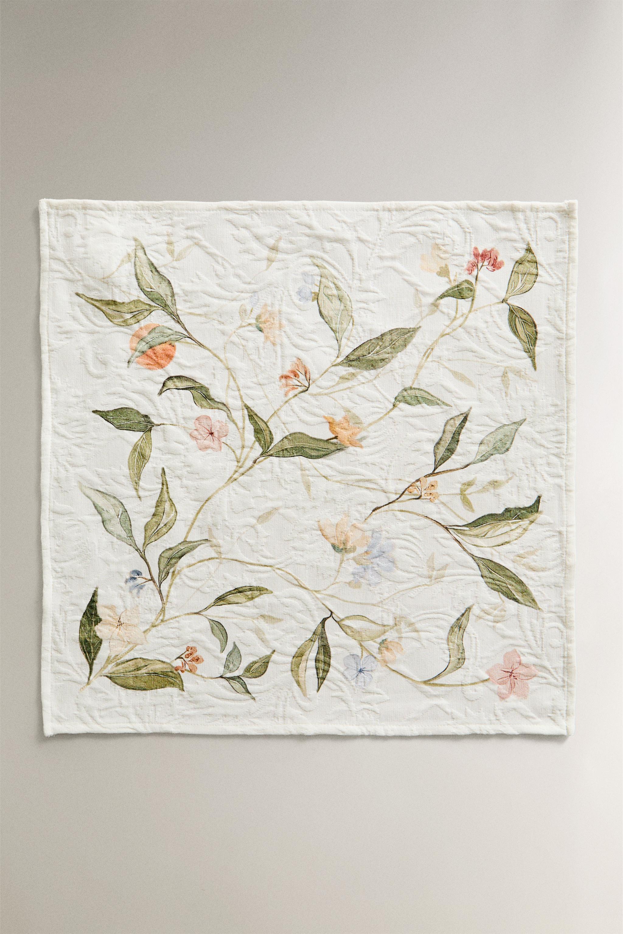 SERVIETTE DE TABLE JACQUARD ET IMPRIMÉ ARBRE FRUITIER