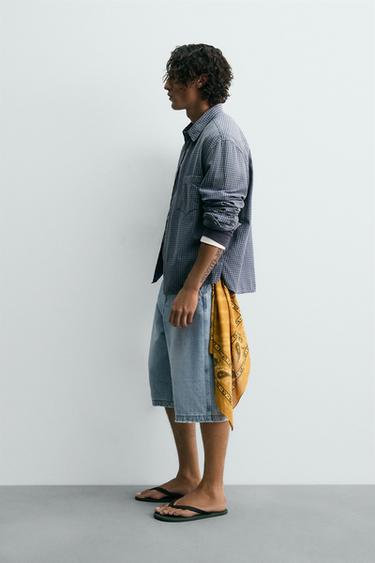 CHEMISE À CARREAUX ÉDITION LIMITÉE - Bleu de Zara - Image 3