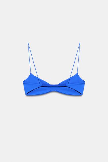 TOP BIKINI COUTURES MARQUÉES - Bleu roi de Zara - Image 4