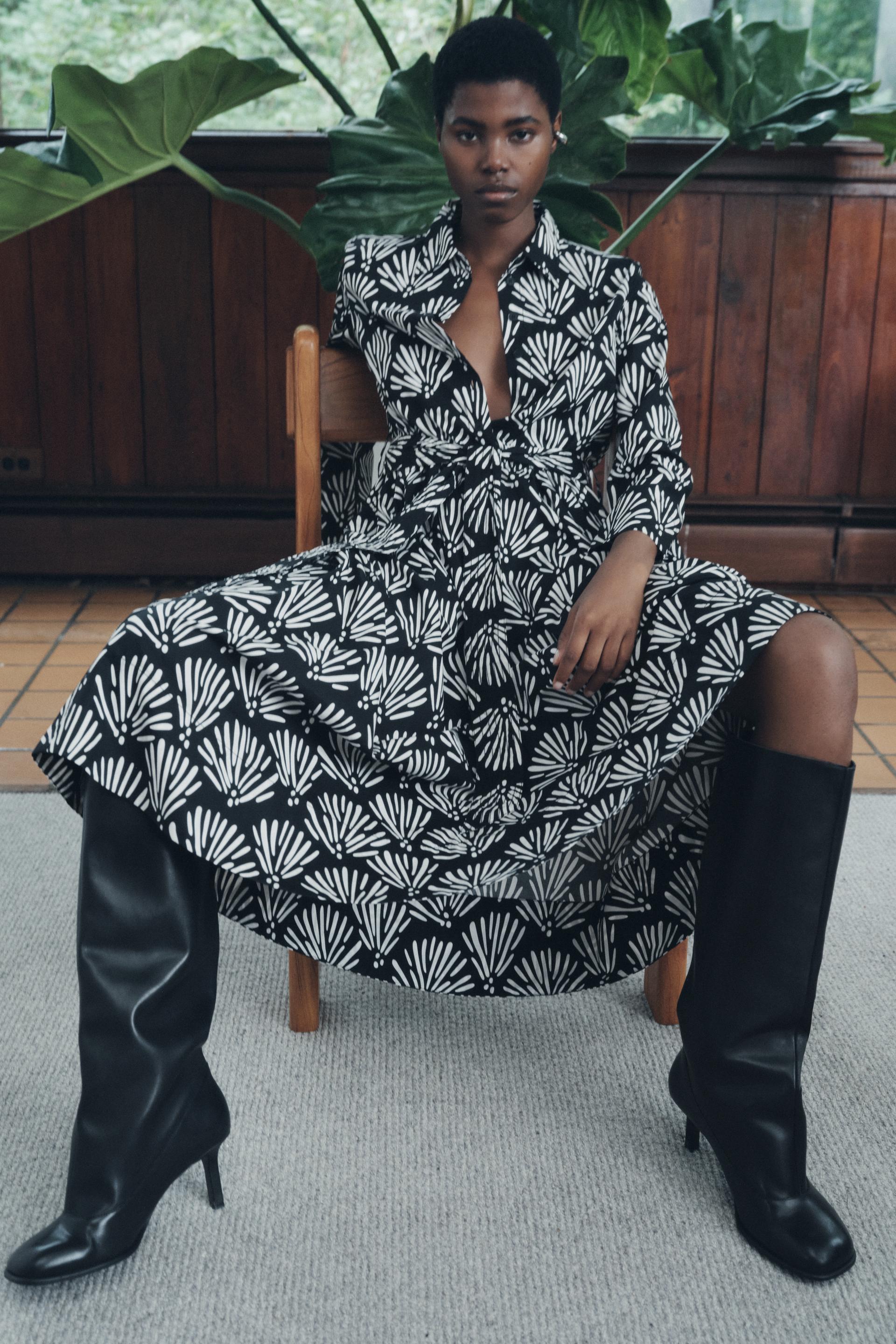 PRINTED SHIRT DRESS ZW COLLECTION | ZARA United States