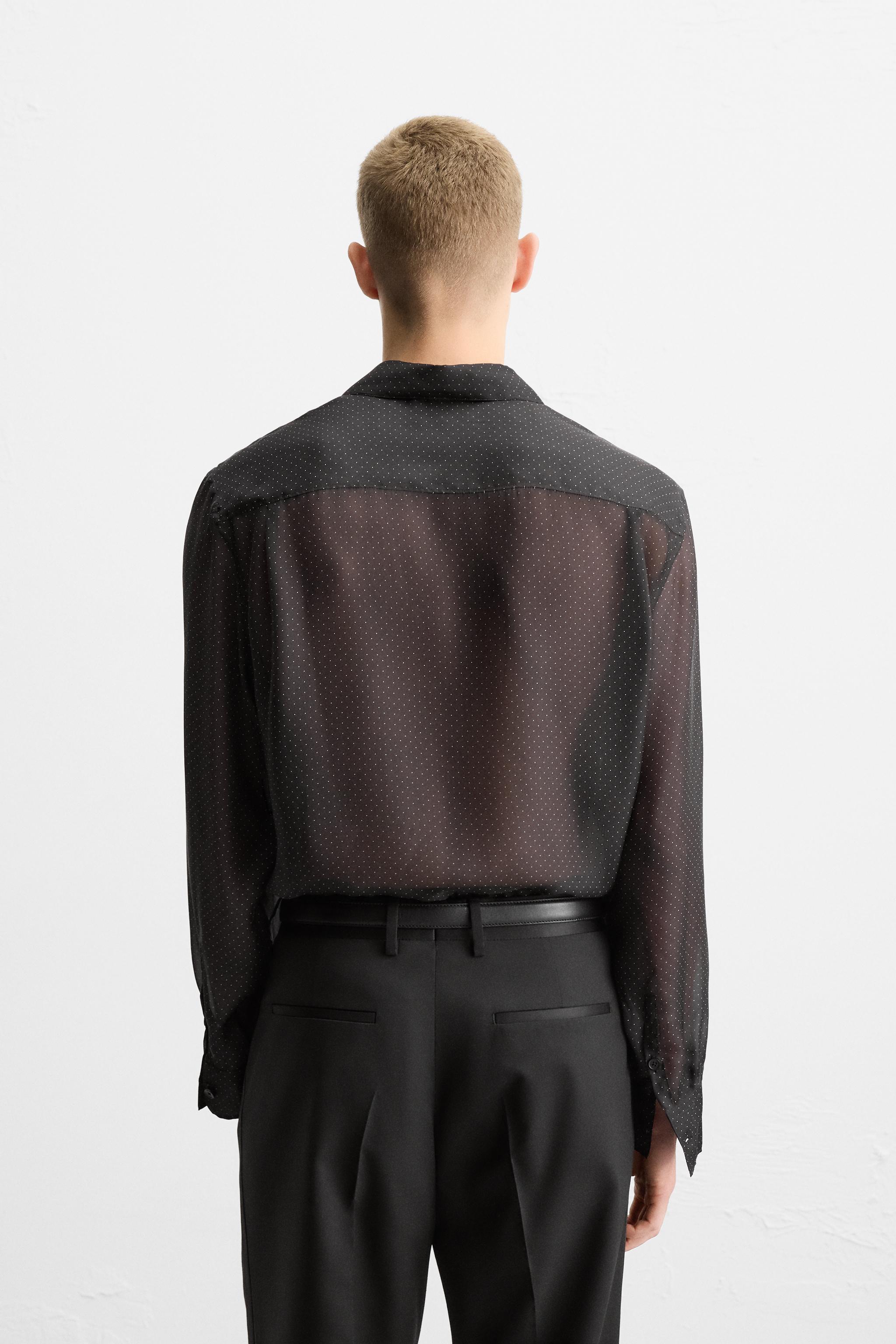 最終値下】sahara Embroidery Sheer Shirt ブラック - メルカリ