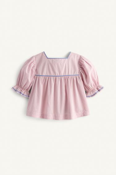 CHEMISE FLEURS BRODÉES LIMITED EDITION - Mauve de Zara - Image 4