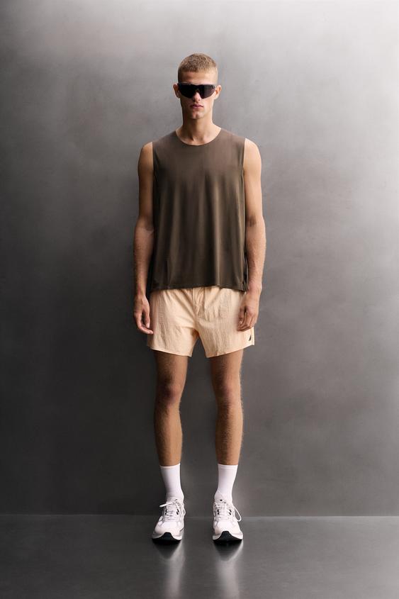 GRAPHIC RUNNING TANK TOP - Dark brown by Zara - Image 0