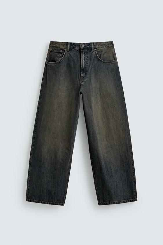 バギーフィットデニムパンツ - ブルー/グリーン | ZARA Japan / 日本