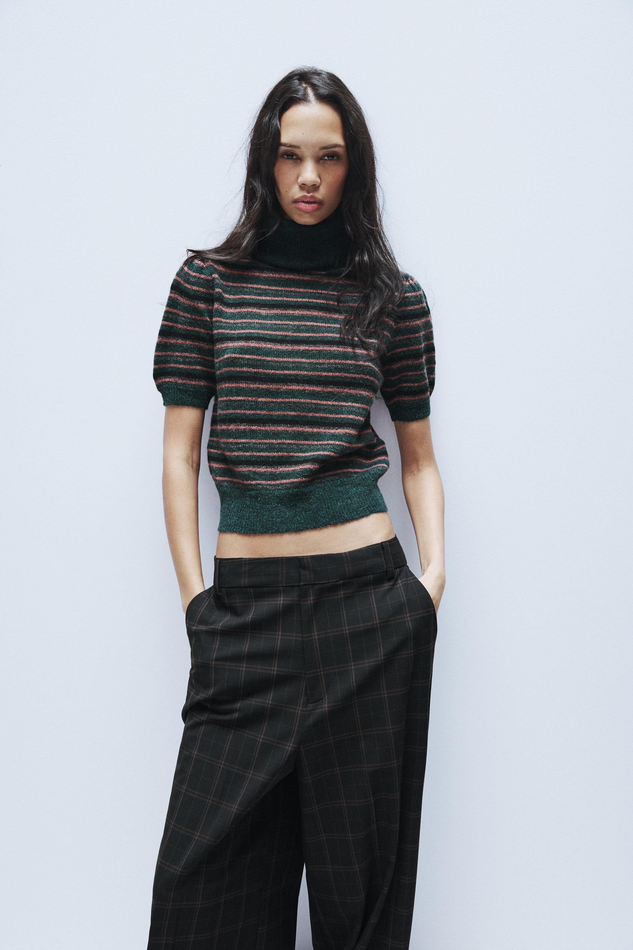 trico Tricot Meio Ziper Basico Preto