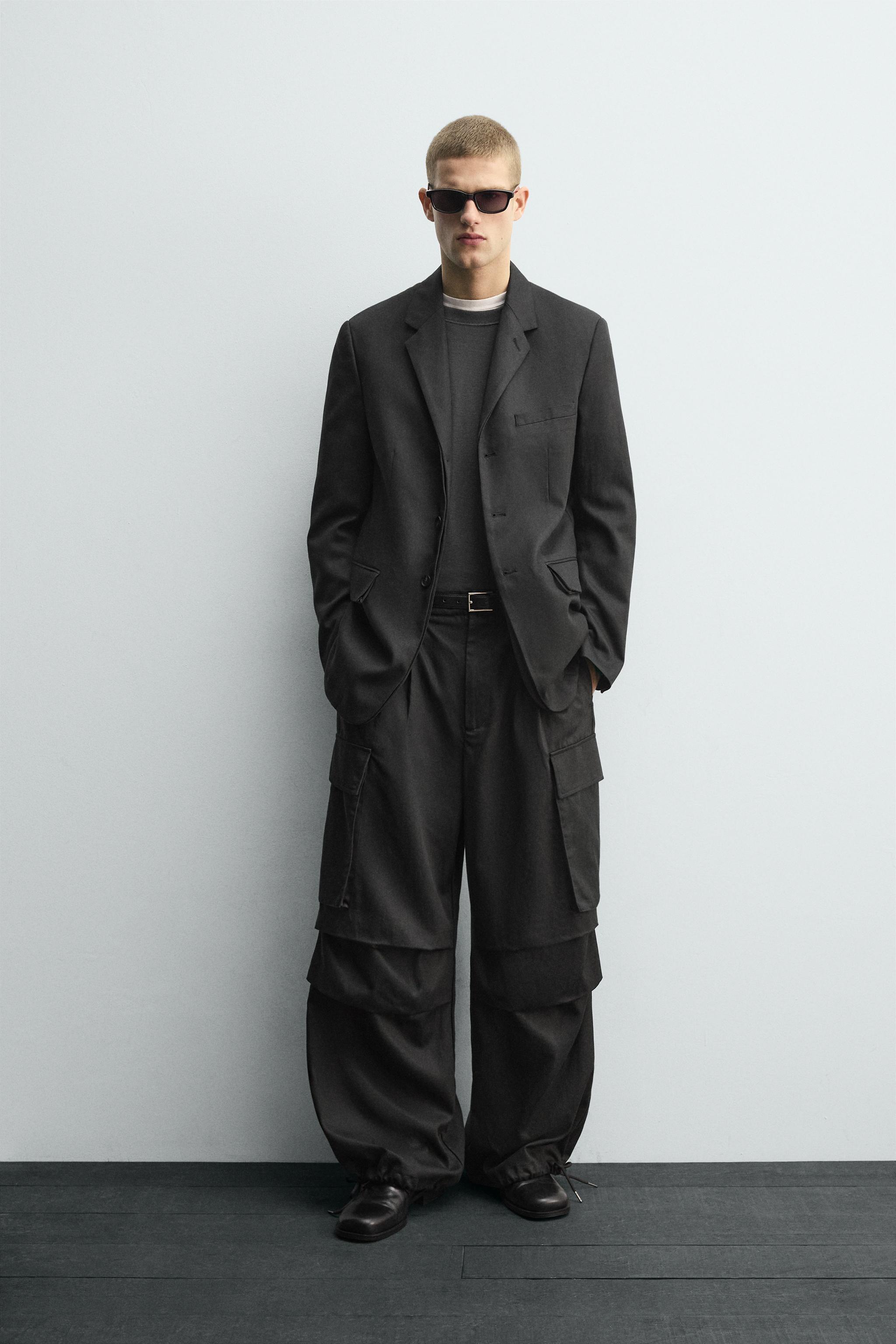 SOSHIOTSUKI X ZARA リラックスフィットスーツカーゴパンツ SOSHIOTSUKI X ZARA リラックスフィットスーツ | ZARA Japan / 日本