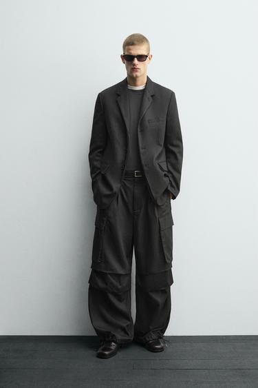 BLAZER TRAJE 릴렉스핏 SOSHIOTSUKI X ZARA - Zara 블랙