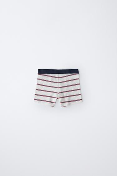 AGES 6-14 / PACK OF FIVE STRIPED BOXERS - Multicoloured by Zara - Image 3