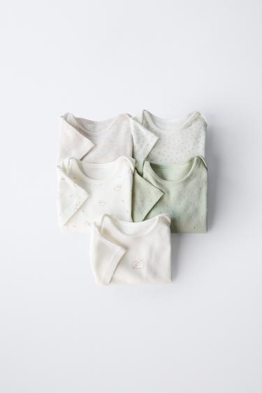 PACK CINCO BODIES CARACOLES - Crudo de Zara