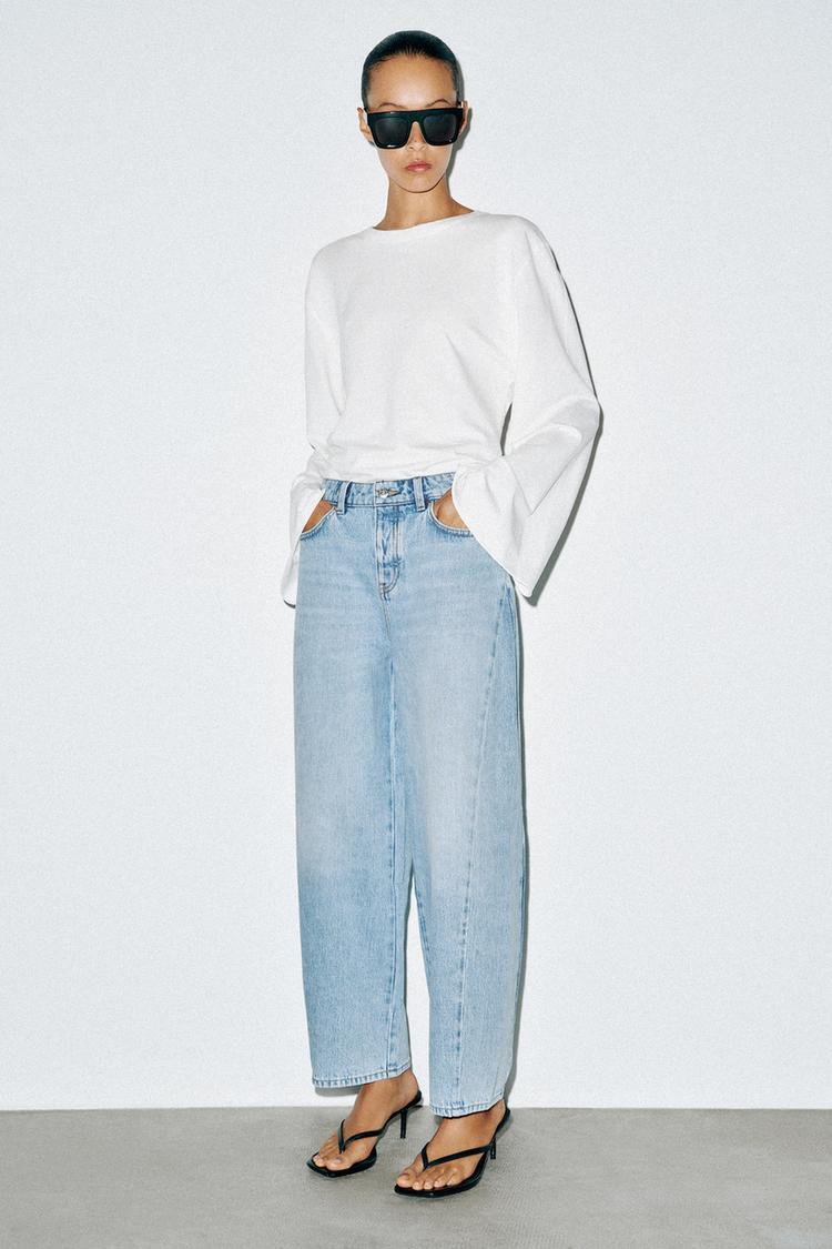 JEANS Z1975 BARREL TIRO ALTO COSTURAS