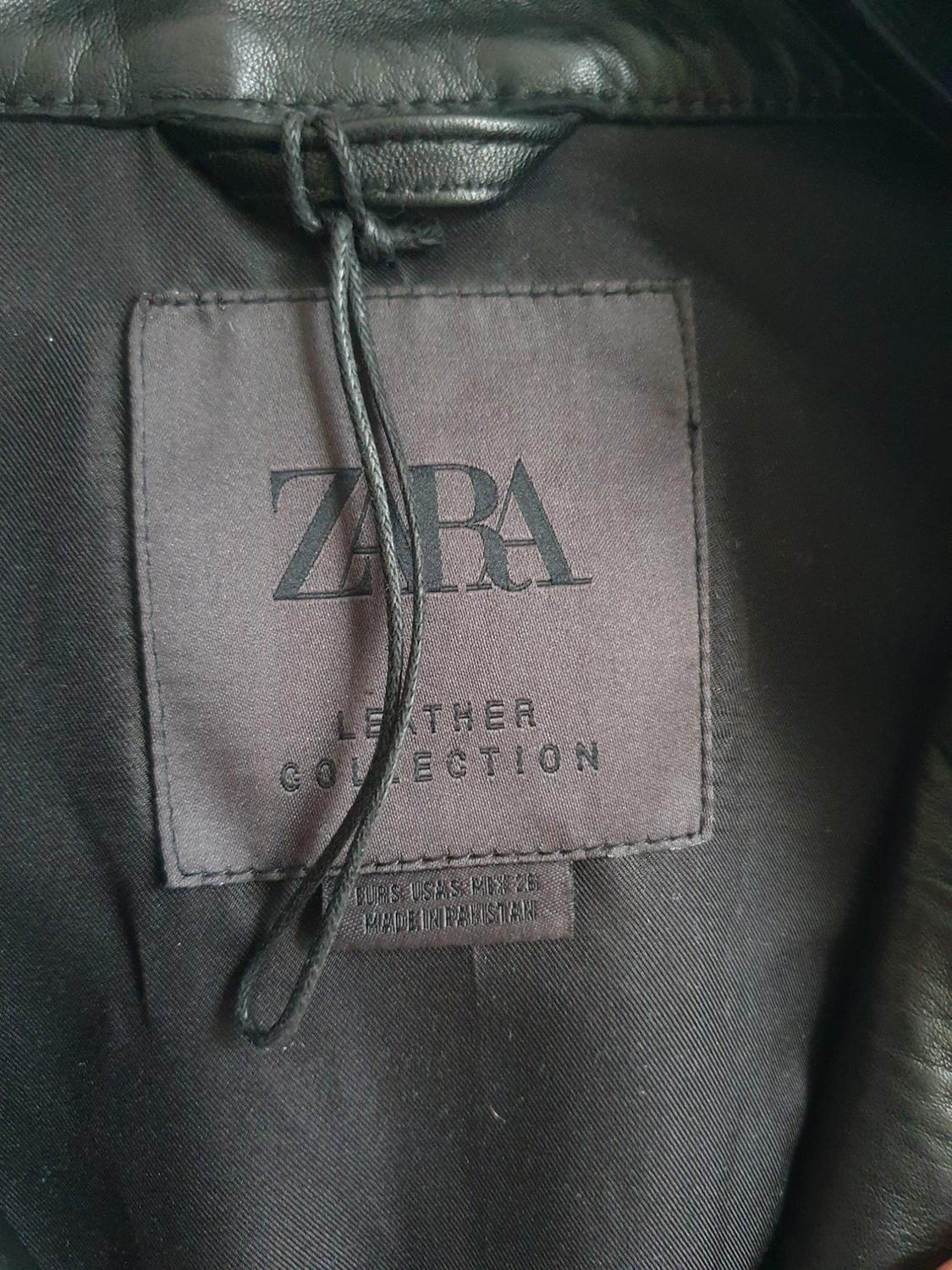 ZW COLLECTION LEATHER JACKET WITH ZIPS - Image 6