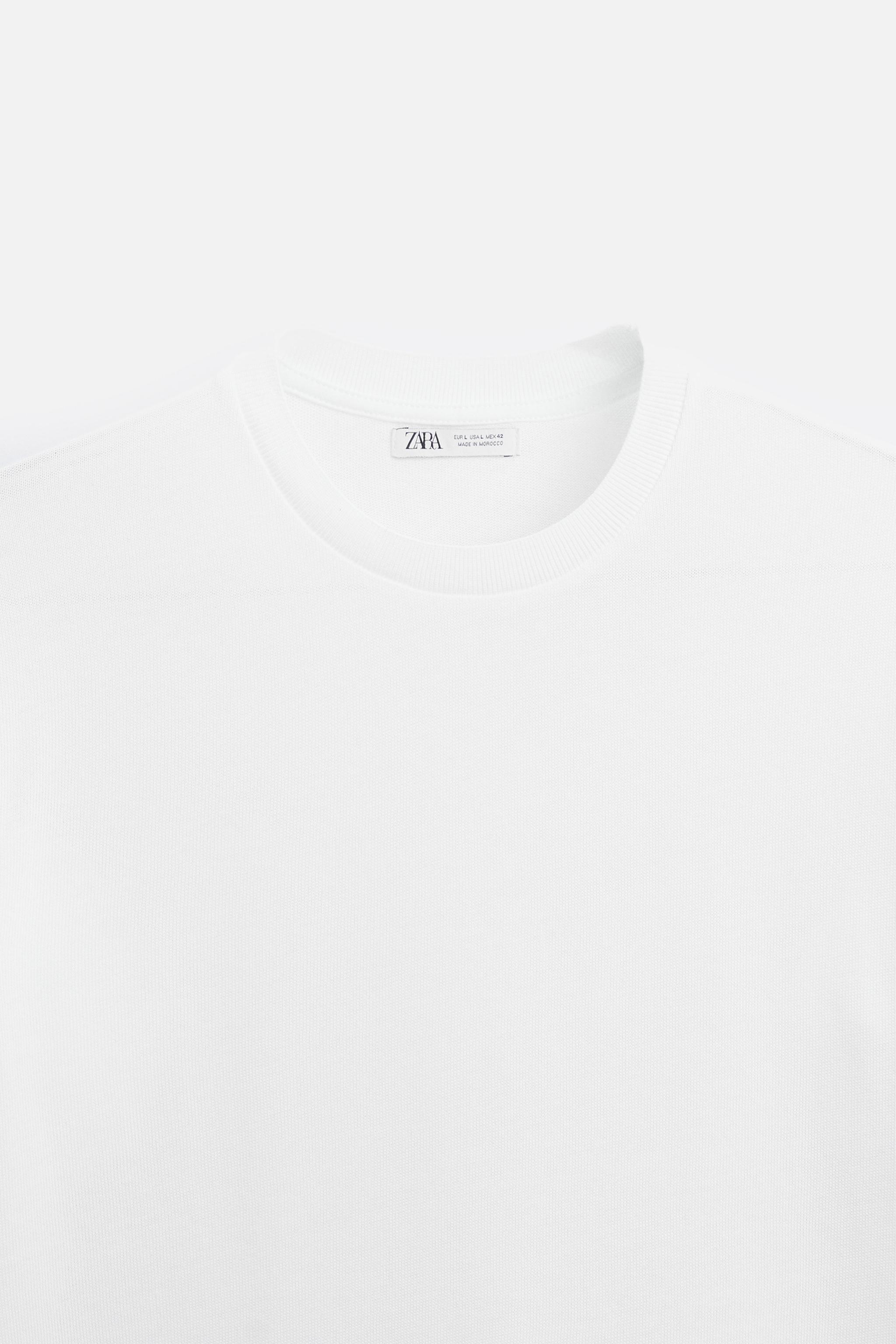 【ZARA】フルイドニットTシャツ オフホワイト | 0304/406/251 フルイドニットTシャツ - ストライプ | ZARA Japan / 日本