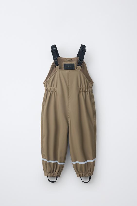 WATER-RESISTANT RUBBERISED JUMPSUIT - Brown / Taupe by Zara - Image 0