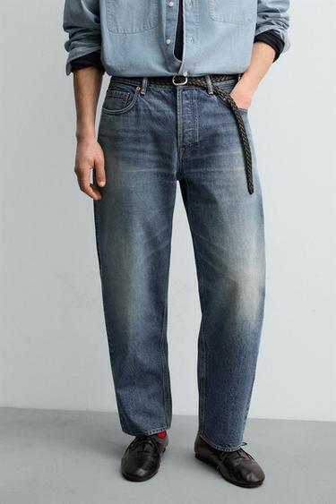 JEAN RELAXED STRAIGHT FIT AARON LEVINE X ZARA - Bleu moyen de Zara - Image 5