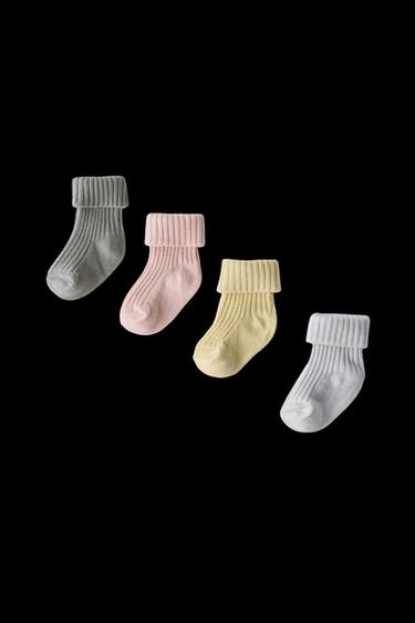 Zara FOUR-PACK OF SOCKS IN BOX - Multicolored