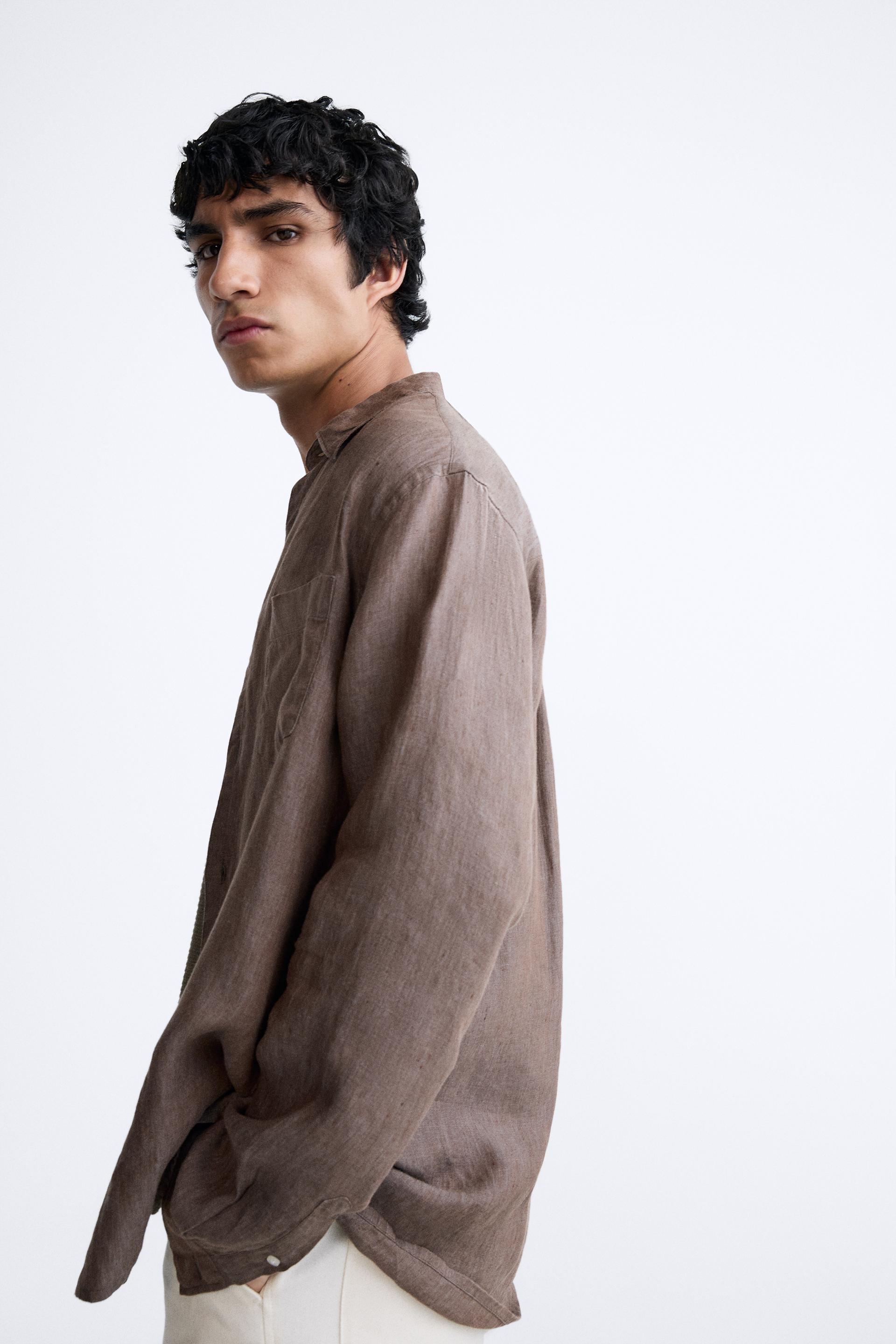 100% LINEN SHIRT - White