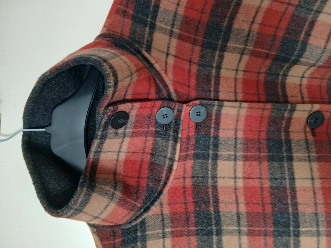 ZW COLLECTION LIMITED EDITION WOOL BLEND CHECK CAPE - Image 4