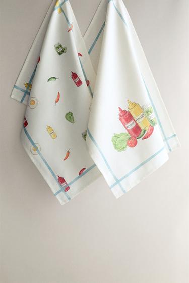 PACK OF BARBECUE TEA TOWELS (PACK OF 2) - Green by Zara - Image 0