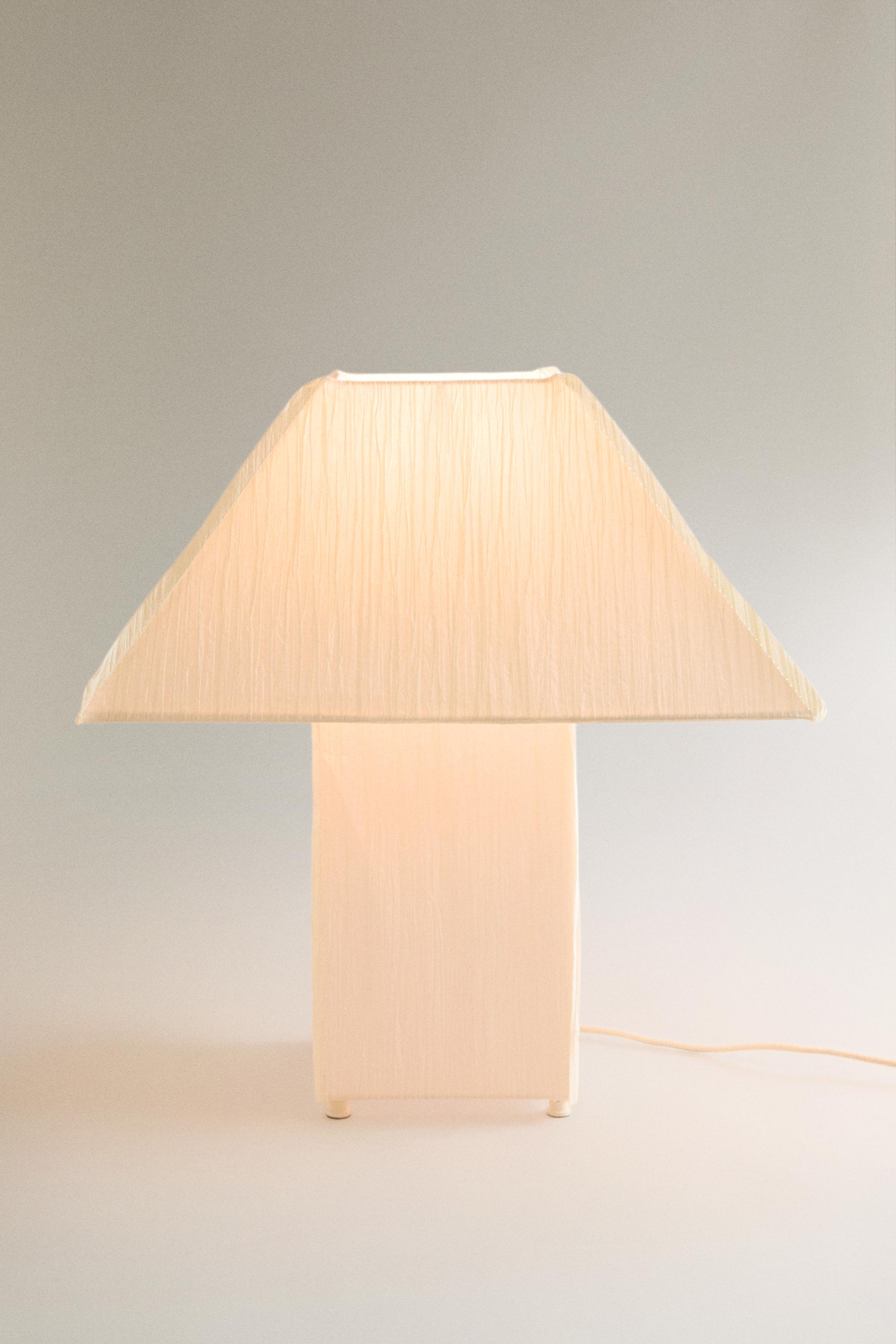 PAPER TABLE LAMP — Oyster-white