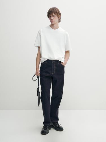 Camiseta medium weight 100% algodón - Blanco de Zara