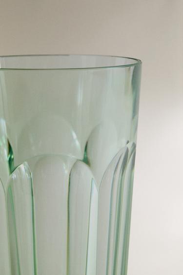 VERRE ACRYLIQUE MARTELÉ COLORÉ - Vert de Zara - Image 4