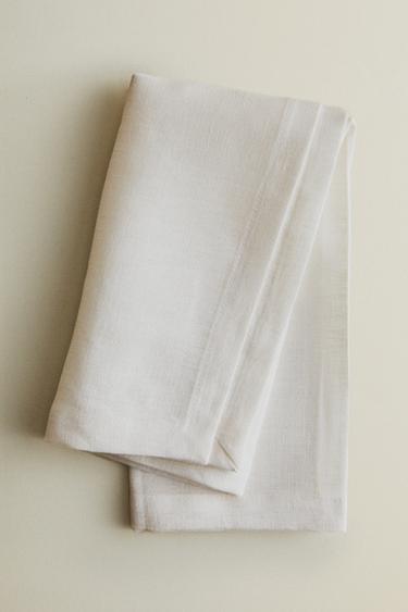 SERVILLETA DE LINO - Blanco de Zara