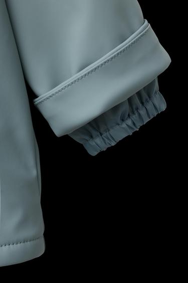 RUBBERISED WATER-REPELLENT JACKET - Grey / Blue by Zara