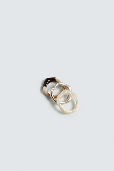 PACK OF 3 COMBINED RINGS - various by Zara - Image 2