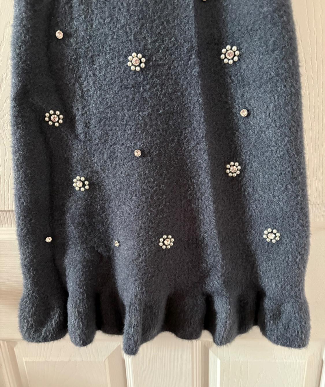 FAUX FUR BEADED HALTER DRESS - Image 7