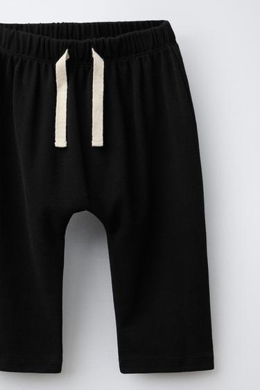 HENLEY T-SHIRT AND PLAIN TROUSERS SET - Black by Zara - Image 3