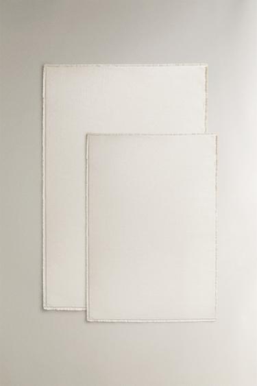 FRINGED RUG - Oyster-white by Zara - Image 0