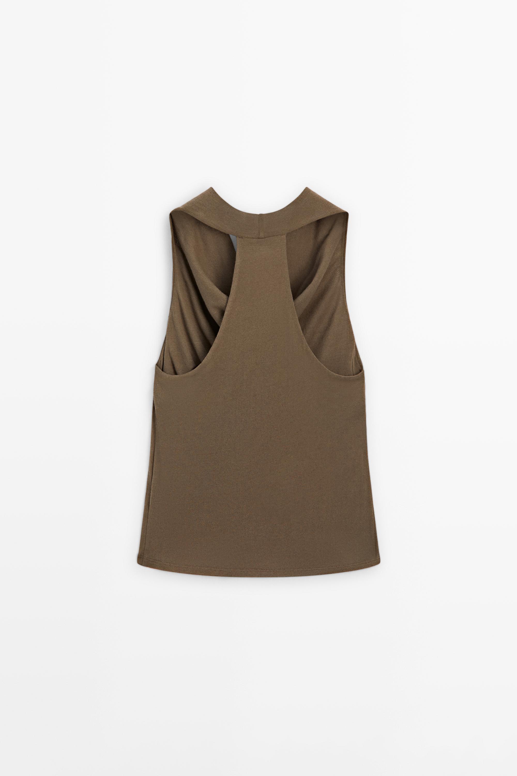 Flowing cotton halter top
