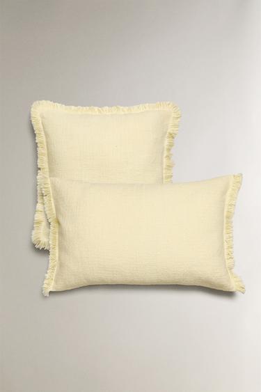 CAPA ALMOFADA FRANJAS - Amarelo da Zara