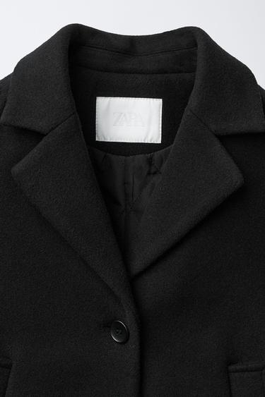 CLOTH COAT - Black by Zara - Image 6