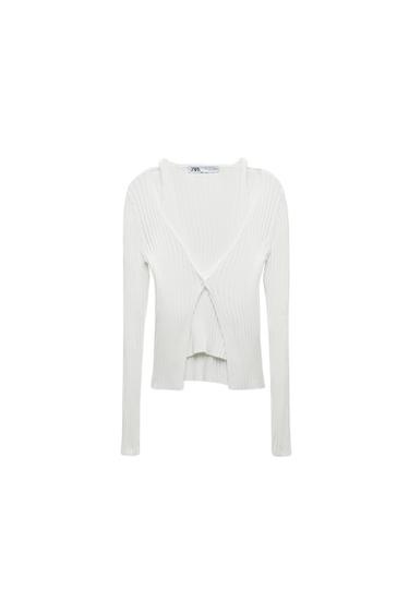RIBBED KNIT TOP