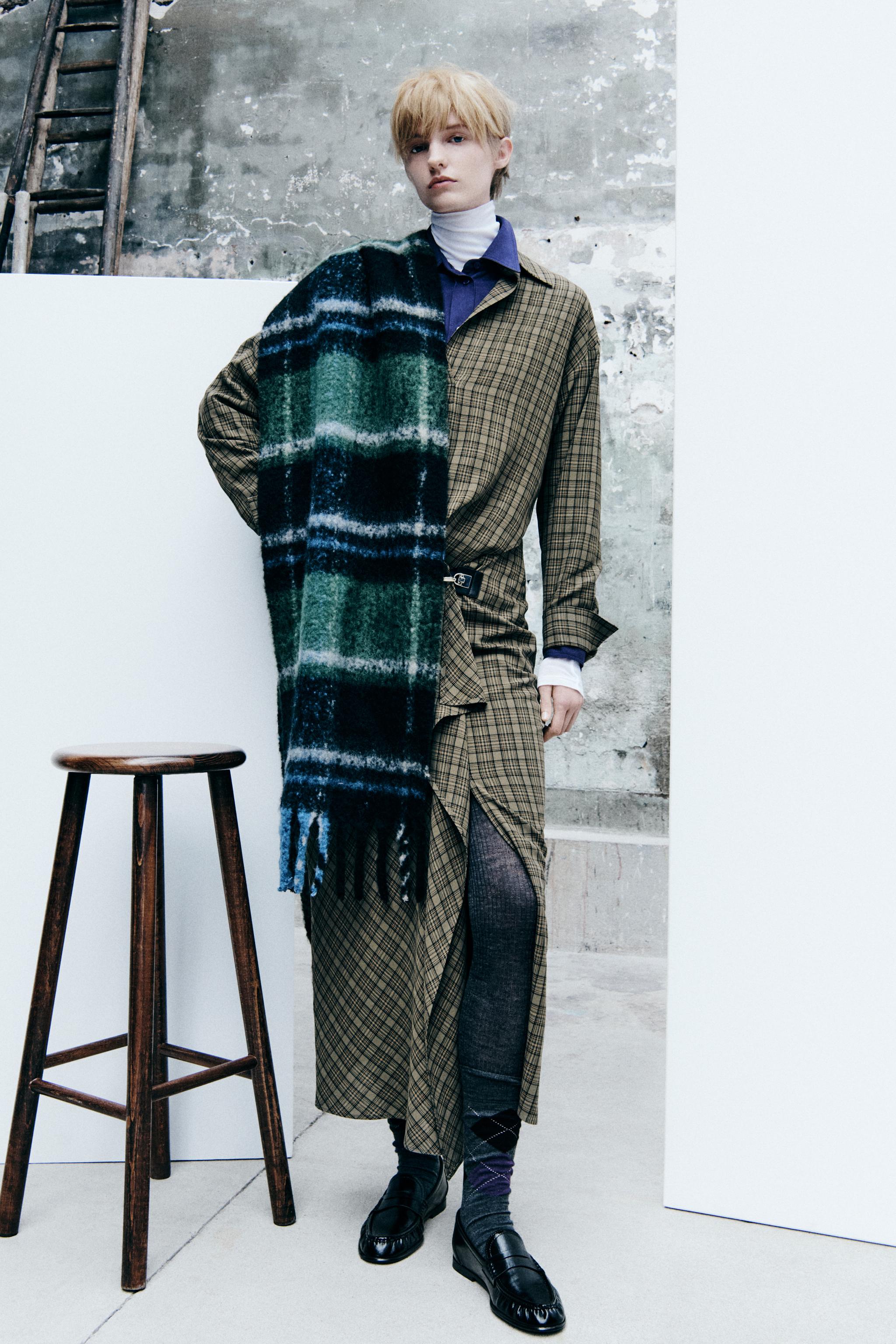 Check Midi Dress With Hardware by Zara