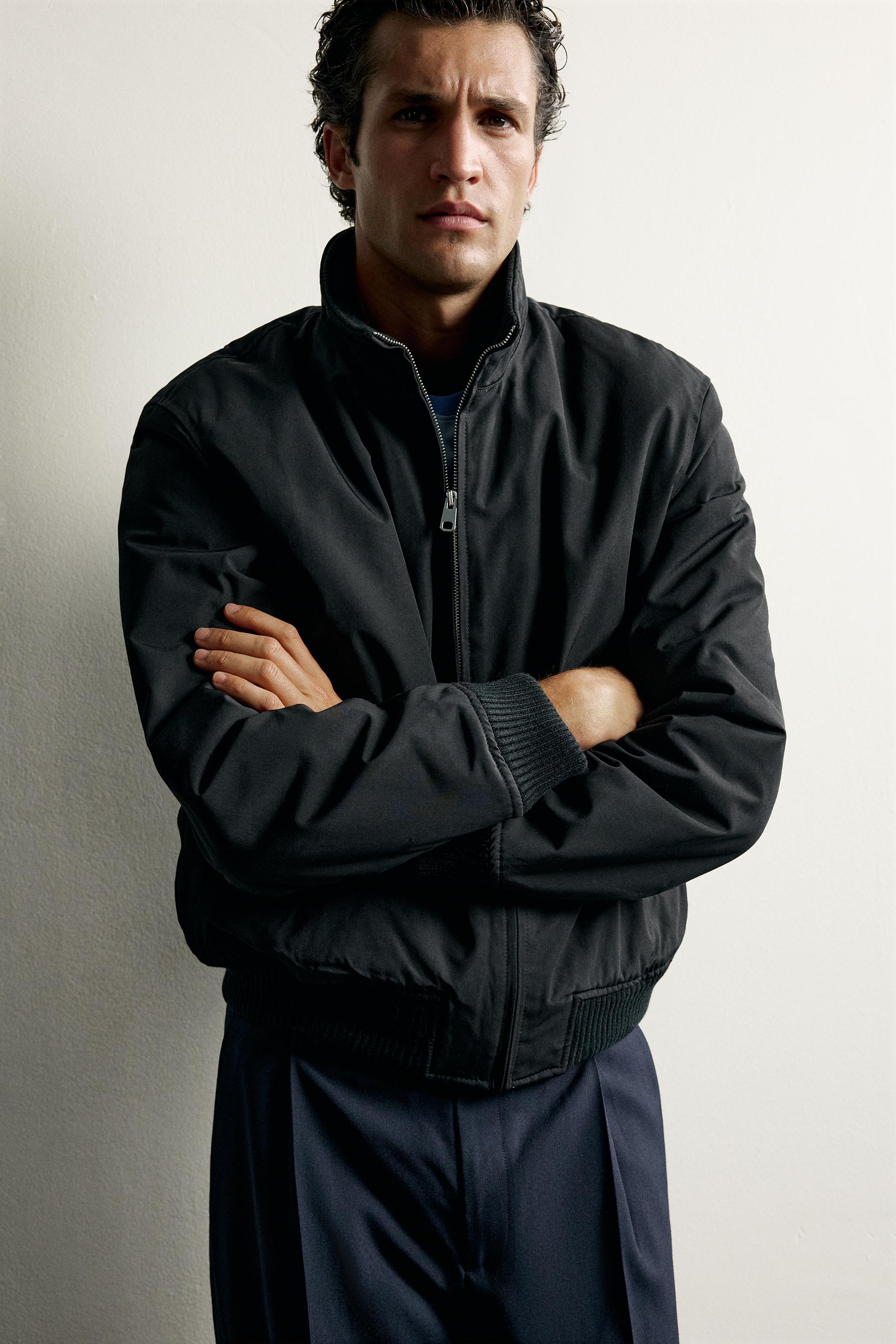 Zara KAPİTONE REGULAR FIT BOMBER CEKET görsel 5