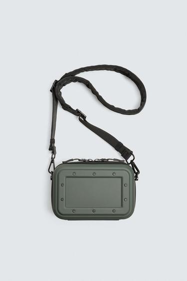 BOX CROSSBODY BAG - Khaki Green by Zara