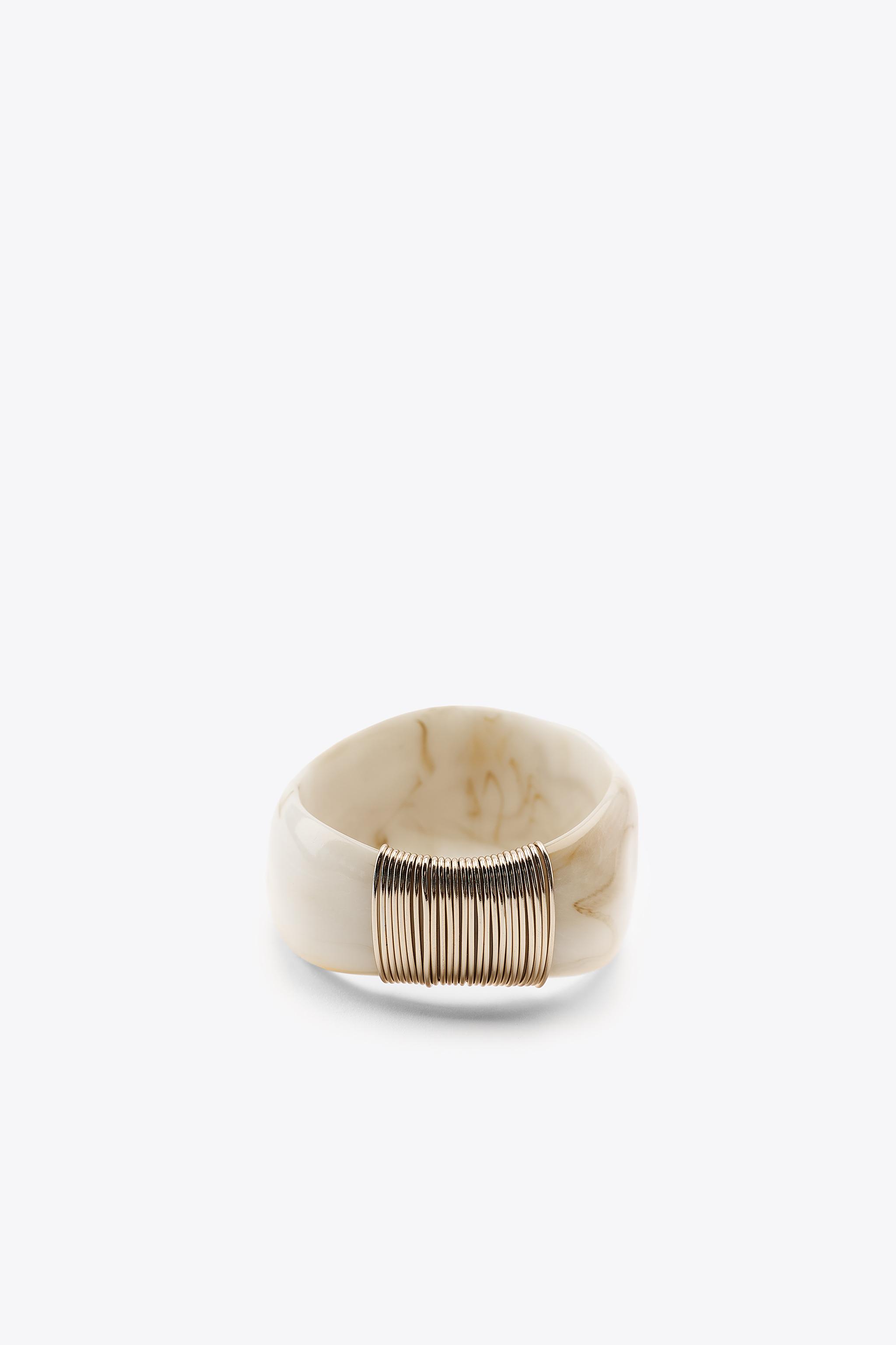 LOT DE 2 BRACELETS RIGIDES EN RÉSINE
