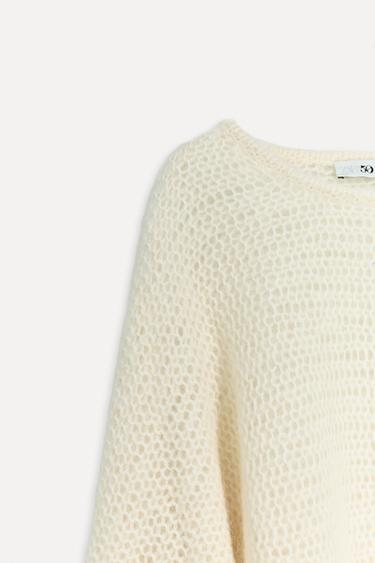 ALPACA BLEND SWEATER 50TH ANNIVERSARY - Ecru by Zara - Image 5