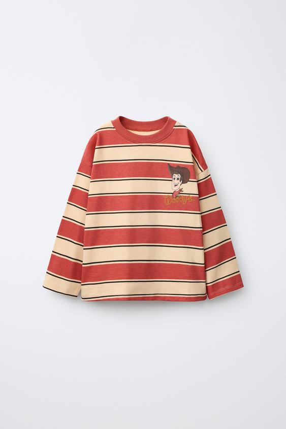 Zara STRIPED TOY STORY © DISNEY PIXAR T-SHIRT - Brick - Image 0