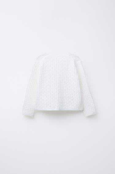 OPEN KNIT CARDIGAN - Light ecru by Zara - Image 1