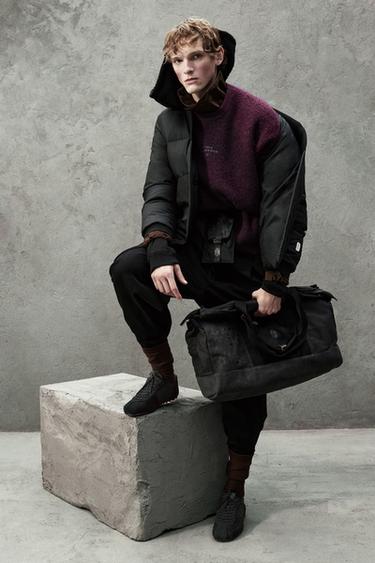 SR_A KIMONO PUFFER JACKET - Black by Zara