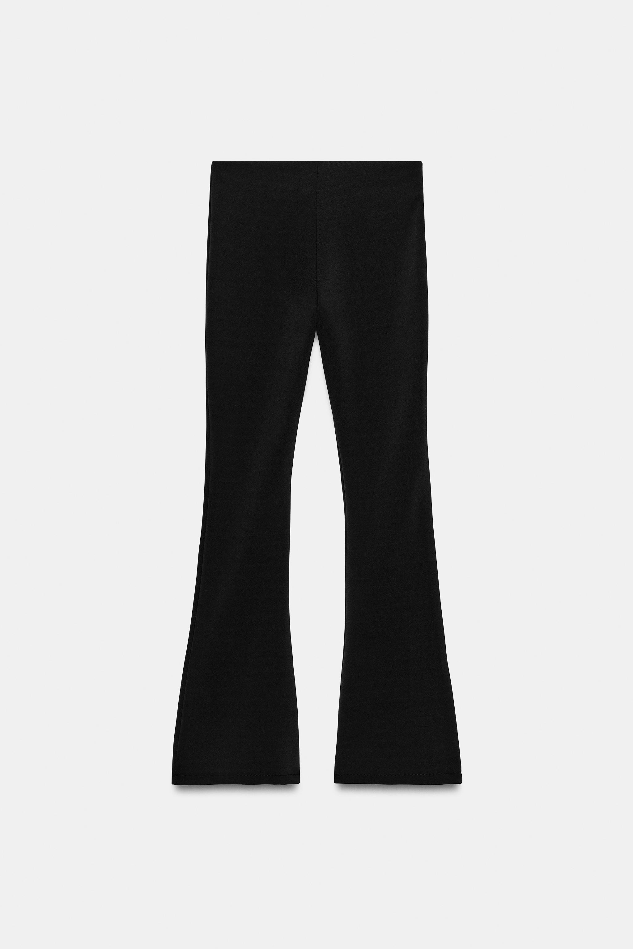 STUDDED STRETCH FLARE PANTS