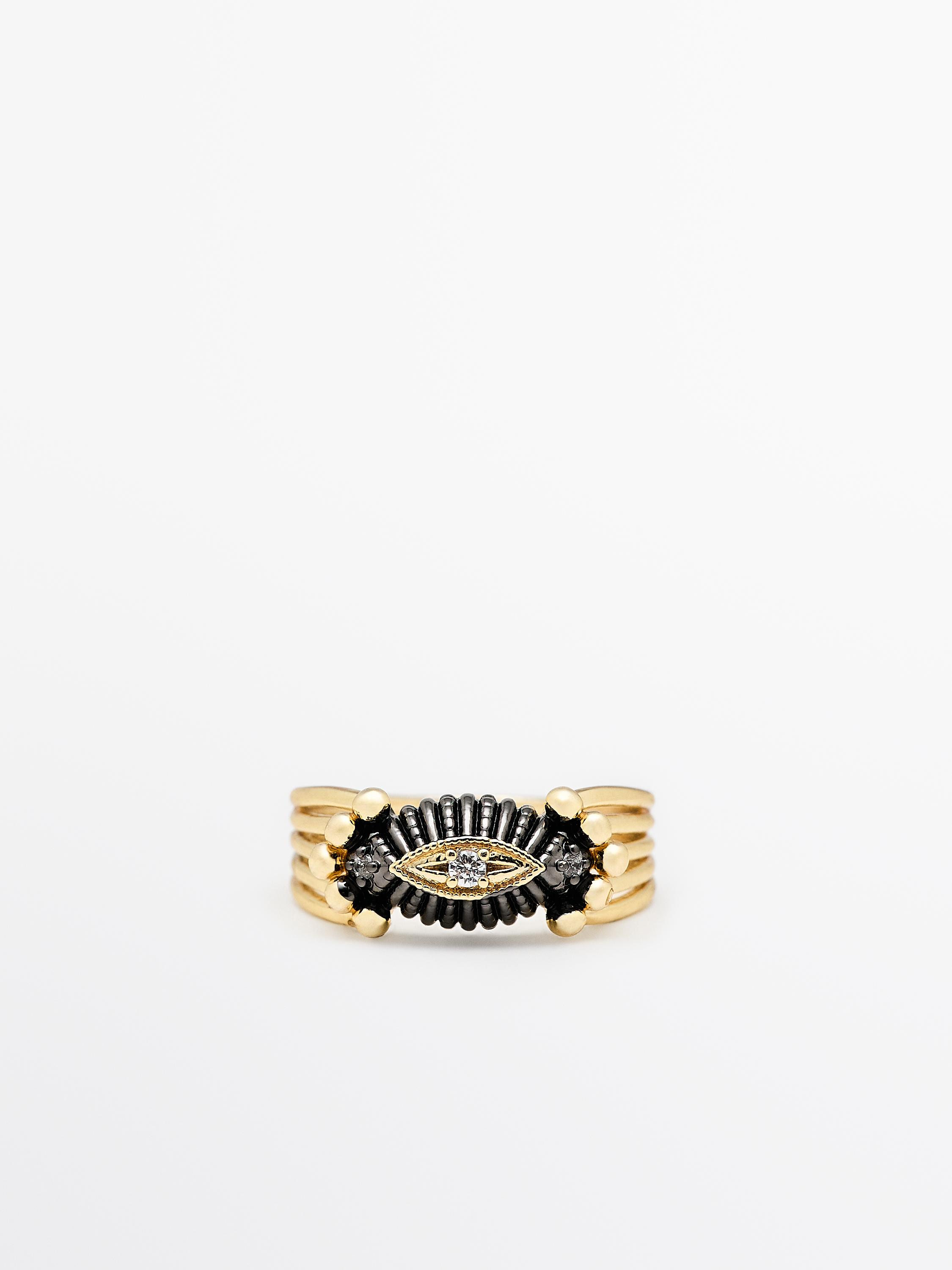 Bague bijou à brillants