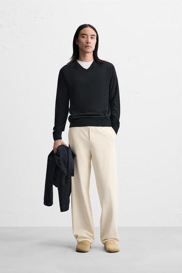 БРЮКИ-ДЖОГГЕРЫ RELAXED FIT — ЭКРЮ от Zara — изображение 0